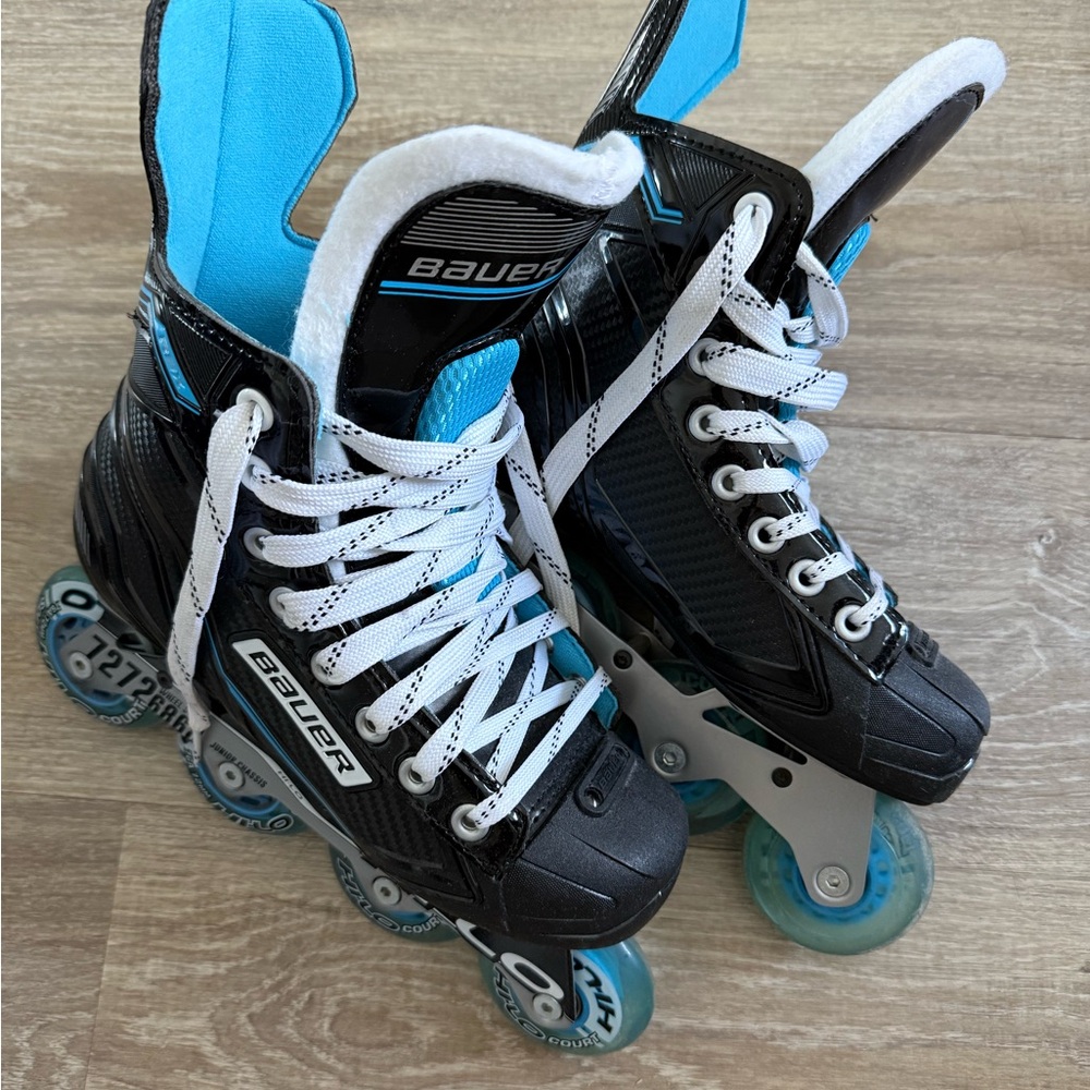 Bauer Black and Blue Inline Skates